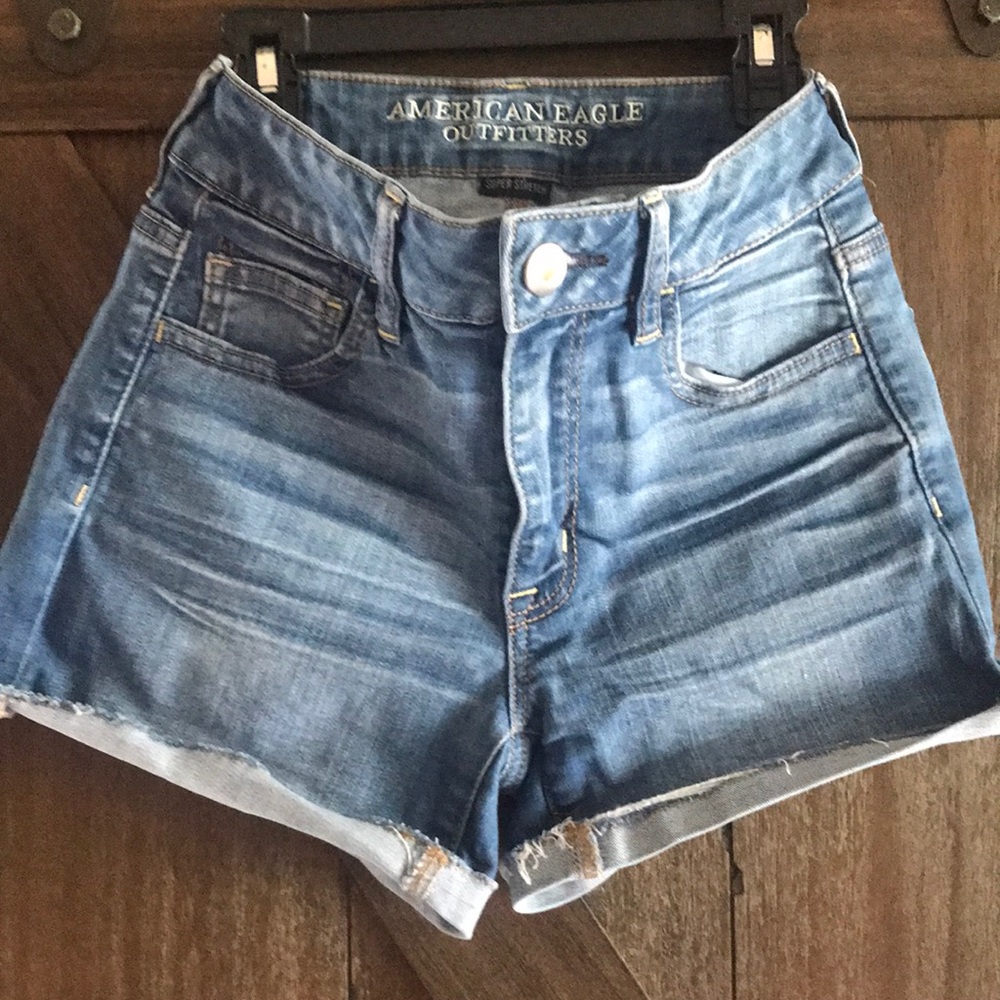 American Eagle Jean shorts Super Stretch size 0